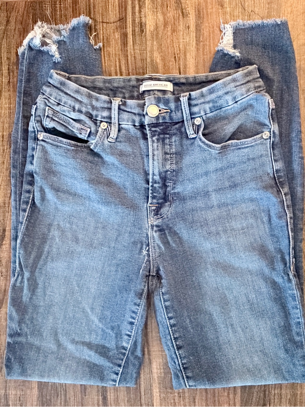 Good American Good Legs High-Rise Skinny Jeans – Size 6/28